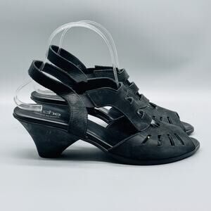 Arche Shoes Womens 40 US 9 Slingback Leather Sandals Comfort France Low Heel